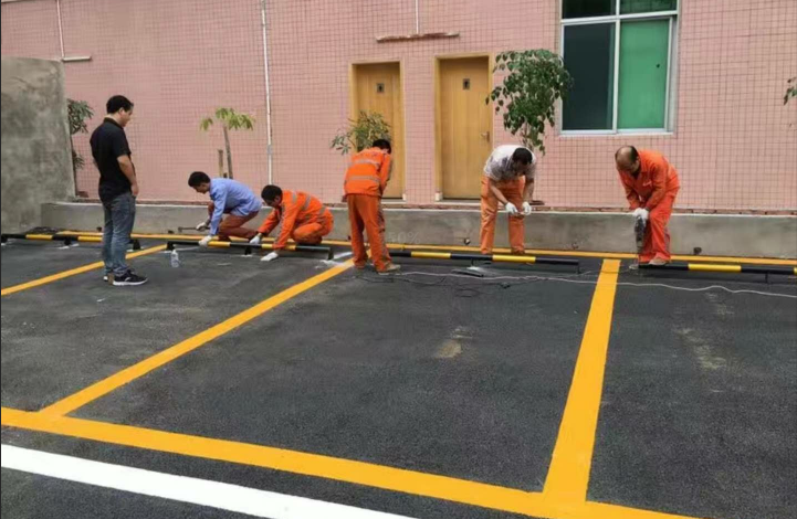 地下车库热熔标线涂料画线的施工工艺